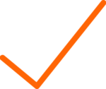 orange checkmark signifying ease of payroll